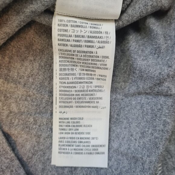 Abercrombie & Fitch A&F Graphic T-shirt Men Gray Casual Tee Size L Y2K Style - Picture 7 of 9